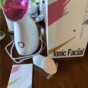 Ionic Facial Steamer by Colorfarm NEW - White and Pink